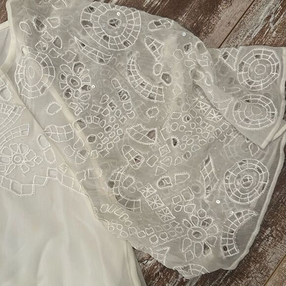 NWT Anthropologie HD In Paris Sequin and Beaded Blouse - Picture 2 of 7